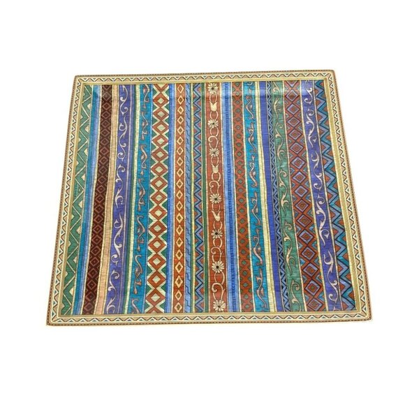 UNUSED HERMES Cheval durian plate square horse The dishes Pottery Multicolore - Picture 4 of 9